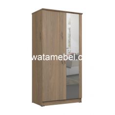 Wardrobe 2 Doors - Orbitrend LZ-2101 / Beaufort Oak